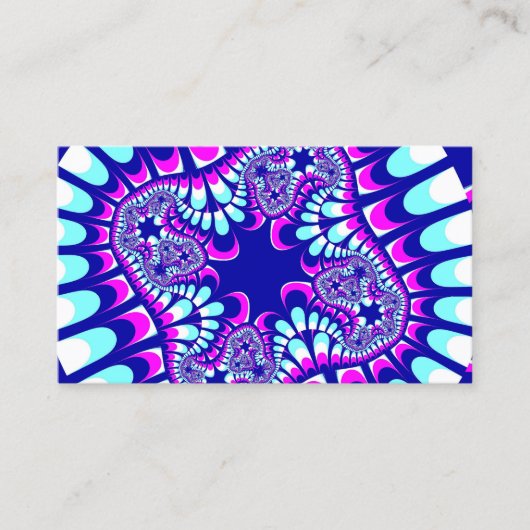 Rosa Eis-Blume Visitenkarte (Vorderseite)