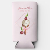 Rosa Eis Cream Cherry Red Scoopup Brautparty Selters Dosenkühler (Vorderseite)