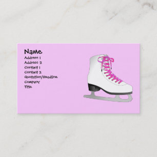 Rosa Eis-Skate-Geschäfts-Karte Visitenkarte