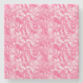 Rosa Eis Steinuntersetzer (Vorderseite)