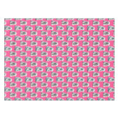 Rosa Eisbär Musterdesign Tischdecke (Vorderseite (Horizontal))