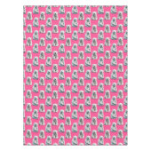 Rosa Eisbär Musterdesign Tischdecke (Vorderseite)