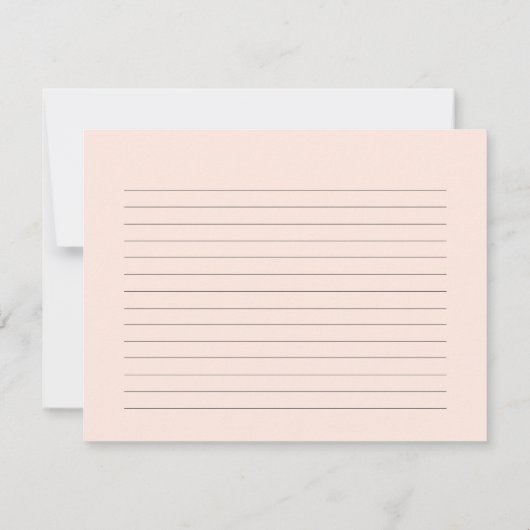 Rosa Eiscreme Brautparty Rezept Karte (Rückseite)