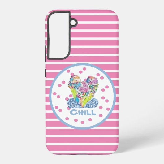 Rosa Eiscreme-Kälte Samsung Galaxy Hülle (Rückseite)