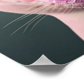 Rosa Eiscreme King Cat Wall Art Collage Poster (Ecke)