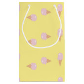 Rosa Eiscreme Kleine Geschenktüte (Rückseite)