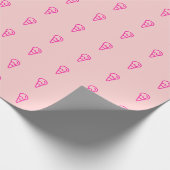Rosa Eiscreme-Muster Geschenkpapier (Ecke)