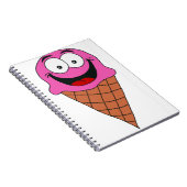 Rosa Eiscreme Notizblock (Rechte Seite)
