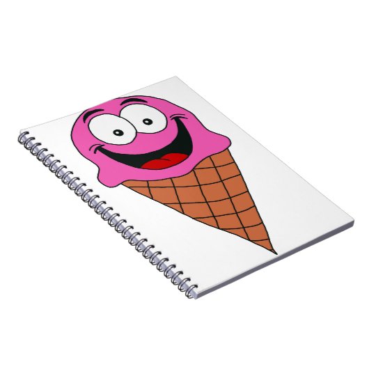 Rosa Eiscreme Notizblock (Rechte Seite)