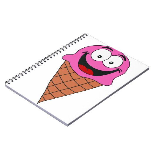 Rosa Eiscreme Notizblock (Linke Seite)