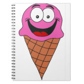 Rosa Eiscreme Notizblock (Vorderseite)