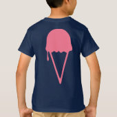 Rosa Eiscreme T-Shirt (Rückseite)