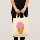 Rosa Eiscreme Tragetasche (Vorderseite (Produkt))