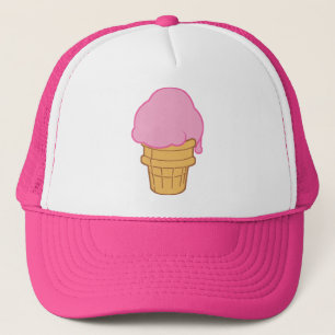 Rosa Eiscreme Truckerkappe