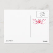 Rosa Eiscreme, yum! Postkarte (Rückseite)