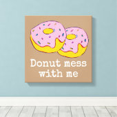 Rosa Eisdecke niedliche Nahrungskunst Leinwanddruck (Insitu (Holzboden))