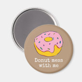 Rosa Eisdecke niedliche Nahrungskunst Magnet (Vorderseite/Rückseite)