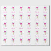 Rosa Eistüten Geschenkpapier (Flach)