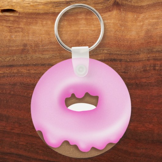 Rosa Eistütenbäckerei Schlüsselanhänger (Vorderseite)