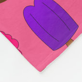 Rosa Eistütesandwiche Namenspopsicles Fleecedecke (Ecke)