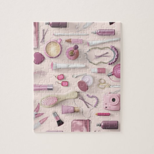 Rosa Eitelkeits-Tabelle Puzzle (Vertikal)