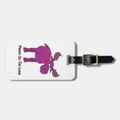 Rosa Elche auf dem losen Gepäckanhänger (Vorderseite horizontal)