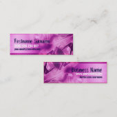 Rosa Electroscifi-Profil-Geschäfts-Karte Mini Visitenkarte (Vorne/Hinten)