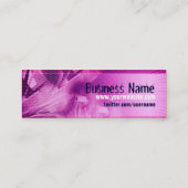 Rosa Electroscifi-Profil-Geschäfts-Karte Mini Visitenkarte (Rückseite)