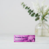 Rosa Electroscifi-Profil-Geschäfts-Karte Mini Visitenkarte (Stehend Vorderseite)