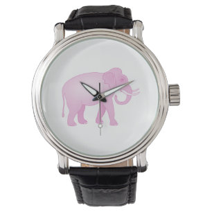 Rosa Elefant Armbanduhr