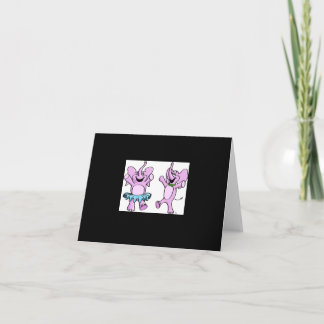 Rosa Elefant-Art-Logo-Anmerkungs-Karte Karte