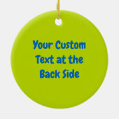 Rosa Elefant Cartoon Keramik Ornament (Hinten)