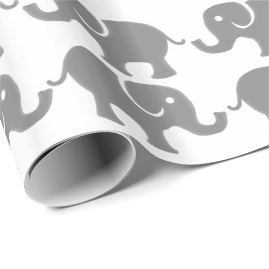 Rosa Elefant-Geschenk-Packpapier Geschenkpapier (Rolleneckpunkt)