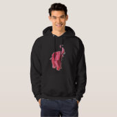 Rosa Elefant Hoodie (Vorne ganz)