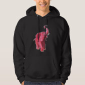 Rosa Elefant Hoodie (Vorderseite)