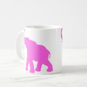 Rosa Elefant Kaffeetasse (Vorderseite Links)