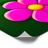 Rosa Elefant - Leinwand Art Print Poster (Ecke)