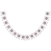 Rosa Elefant-Mädchen-Babyparty Wimpelkette (Alle)