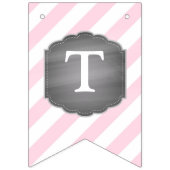 Rosa Elefant-Mädchen-Babyparty Wimpelkette (Zweite Fahne)