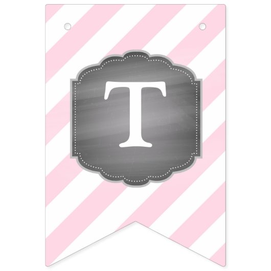 Rosa Elefant-Mädchen-Babyparty Wimpelkette (Zweite Fahne)