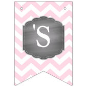 Rosa Elefant-Mädchen-Babyparty Wimpelkette (Dritte Fahne)