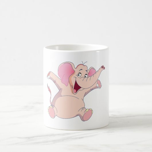 rosa Elefant pink elephant Kaffeetasse (Mittel)