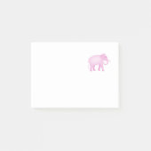 Rosa Elefant Post-it Klebezettel (Vorderseite)
