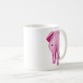 Rosa Elefant SWAK Kaffeetasse (VorderseiteRechts)