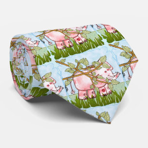 Rosa Elefant Versteckt Krawatte