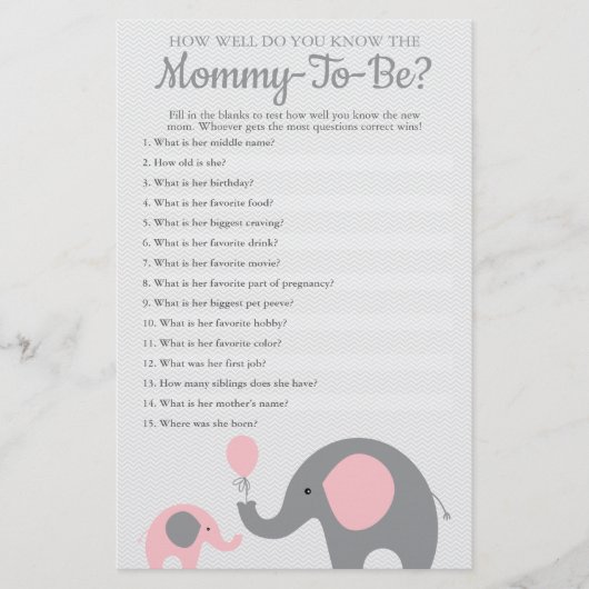 Rosa Elefant, wie gut Sie wissen, die Mama zu sein Flyer (Vorne)