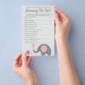 Rosa Elefant, wie gut Sie wissen, die Mama zu sein Flyer (Handgriff)