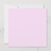 Rosa Elefanten Annaprashan| Erster Reis Einladung (Rückseite)