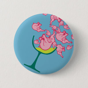Rosa Elefanten Button