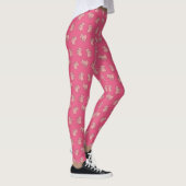 Rosa Elefanten Cartoon Leggings (Rechts)